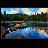 Sunrise on Monticito Lake